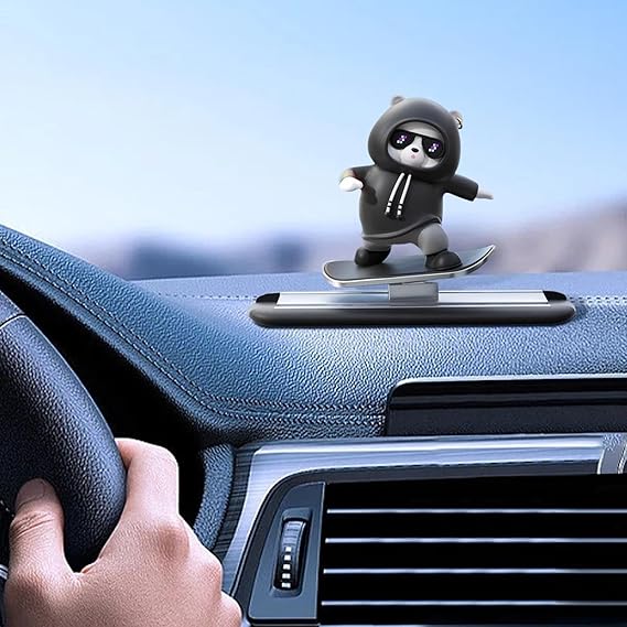 SwaggyPanda™ Supercool Dynamic Motion Car Ornament (Floating Screen Mount | Dashboard Mount)