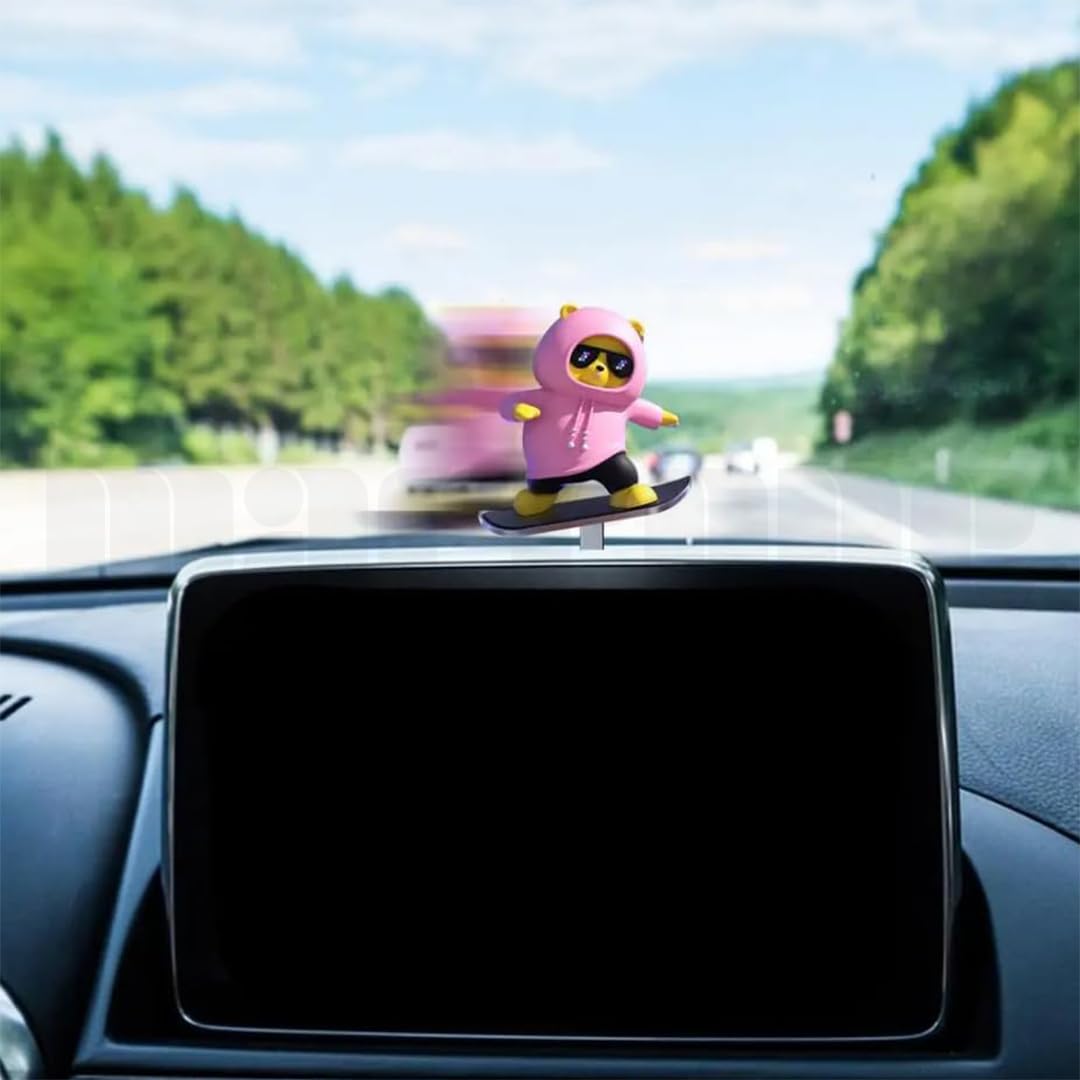 SwaggyPanda™ Supercool Dynamic Motion Car Ornament (Floating Screen Mount | Dashboard Mount)