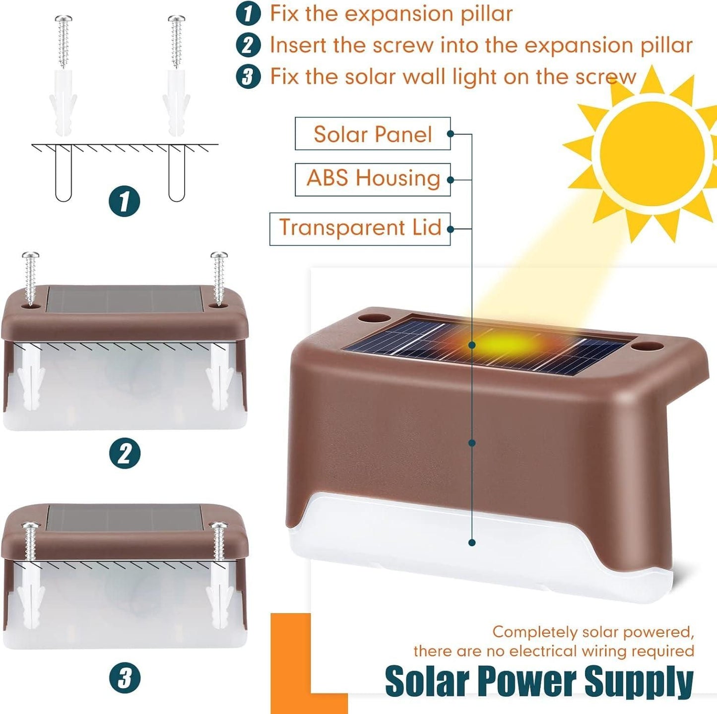 Solaris™ Solar Deck Lights Outdoor