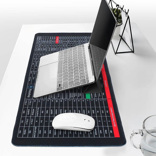 KeyMaster™ Extended XXL Gaming Mouse Pad with Essential Keyboard Shortcuts