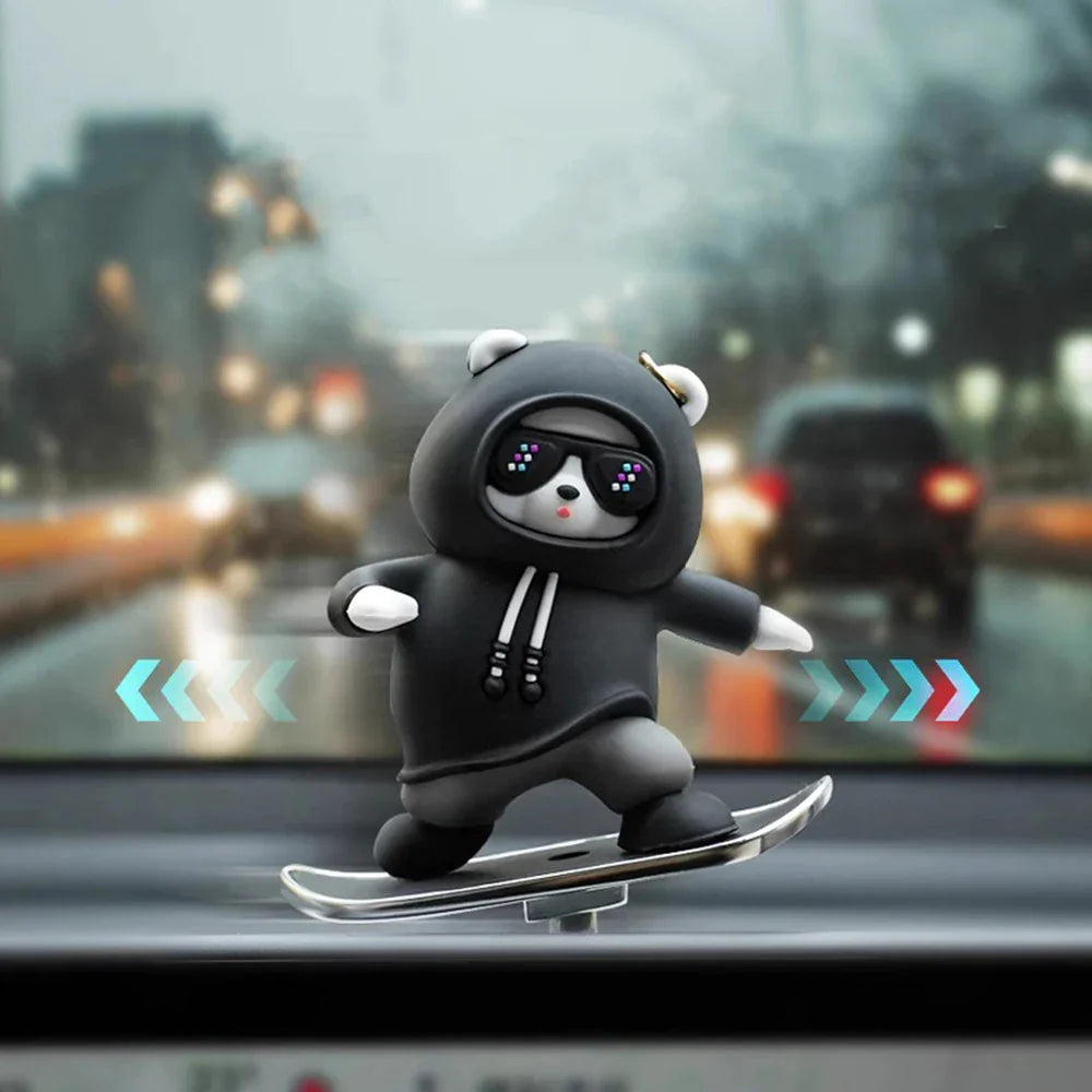 SwaggyPanda™ Supercool Dynamic Motion Car Ornament (Floating Screen Mount | Dashboard Mount)