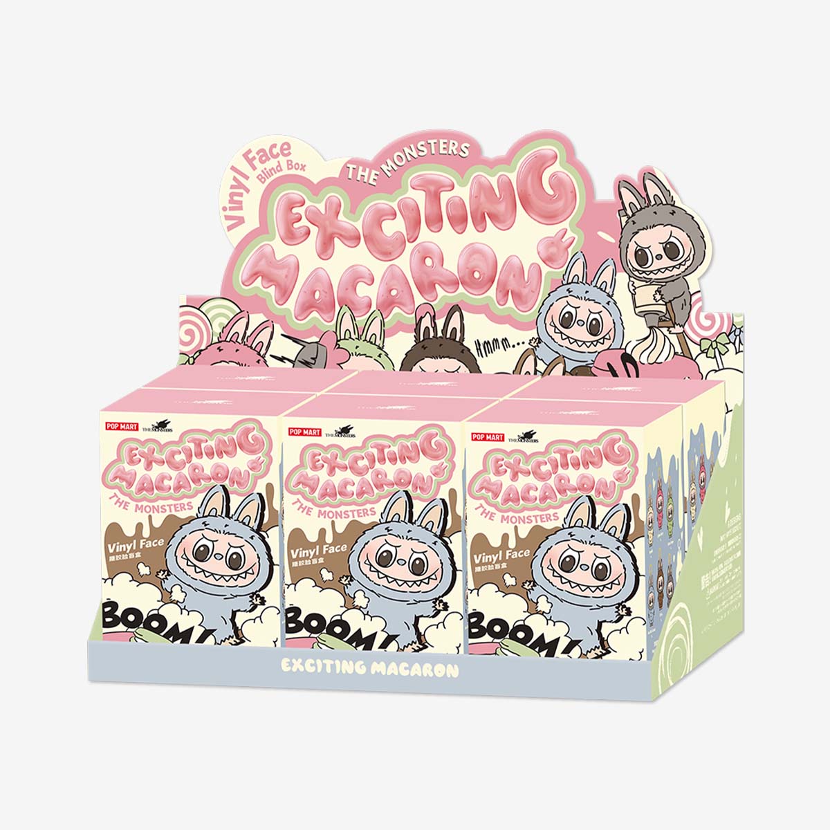PopMart THE MONSTERS - Exciting Macaron Vinyl Face Blind Box (Labubu Doll)