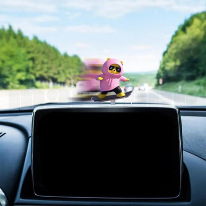 SwaggyPanda™ Supercool Dynamic Motion Car Ornament (Floating Screen Mount | Dashboard Mount)