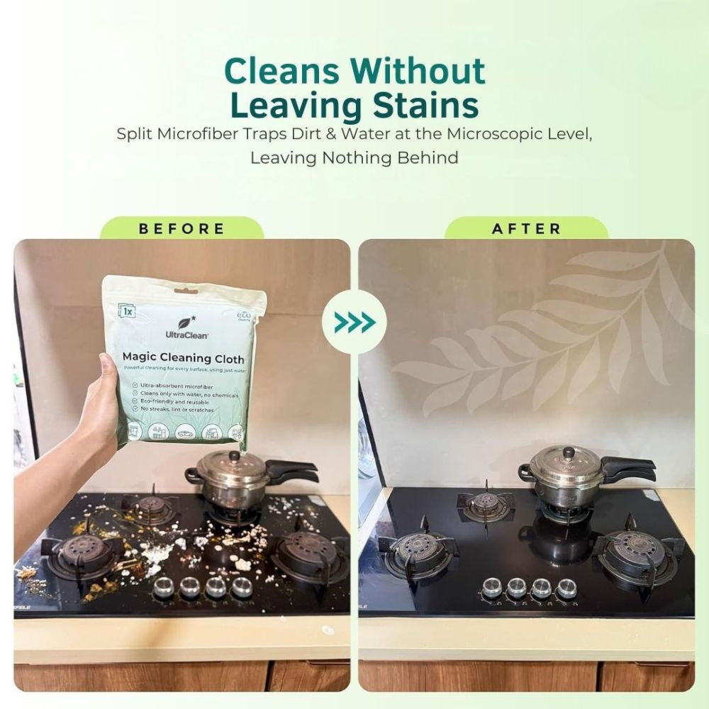 Ultraclean™ Microfiber Magic Cleaning Cloth (Thickened|Super-Absorbent|Reusable|Anti-Scratch|Lint Free & No Water Streak)