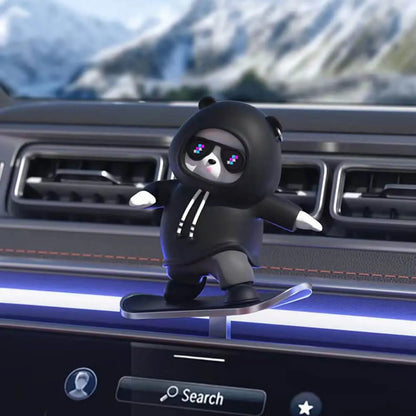 SwaggyPanda™ Supercool Dynamic Motion Car Ornament (Floating Screen Mount | Dashboard Mount)