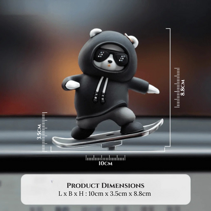 SwaggyPanda™ Supercool Dynamic Motion Car Ornament (Floating Screen Mount | Dashboard Mount)