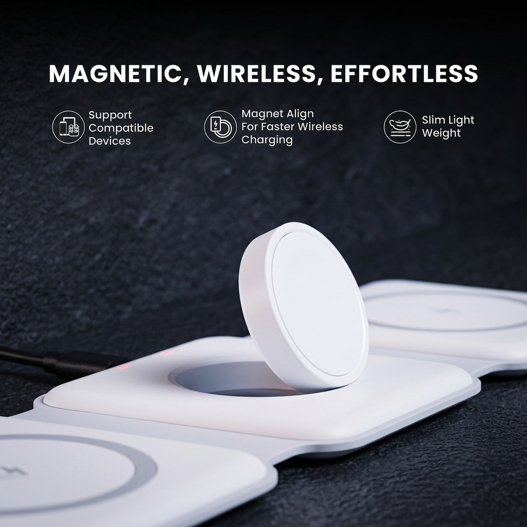 MagFold™ TRIO Magnetic Wireless Charger