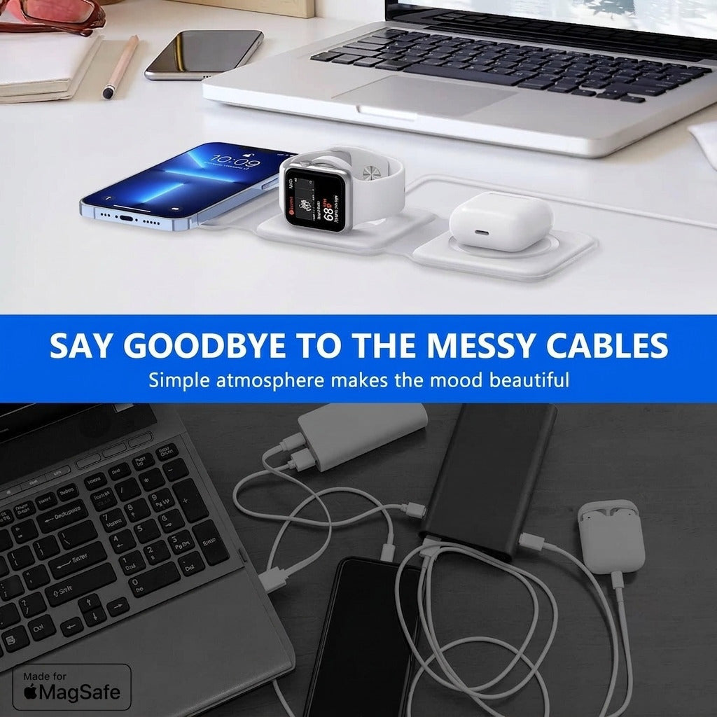 MagFold™ TRIO Magnetic Wireless Charger