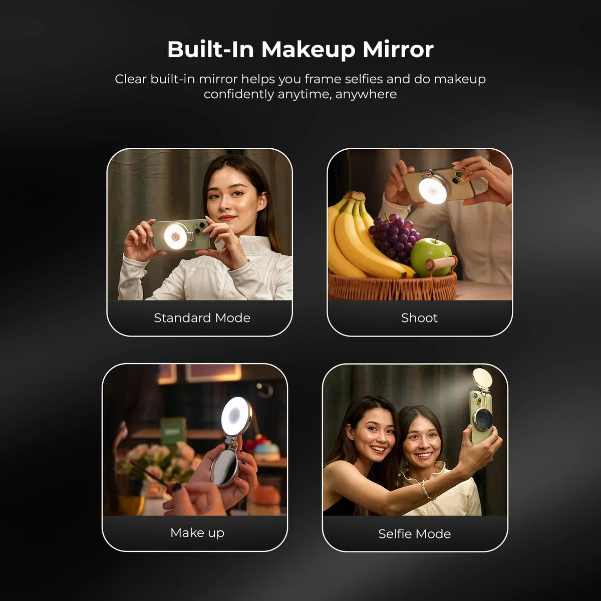 MagBeam™ Magnetic Selfie Light (Magsafe Compatible | iPhone | Android )