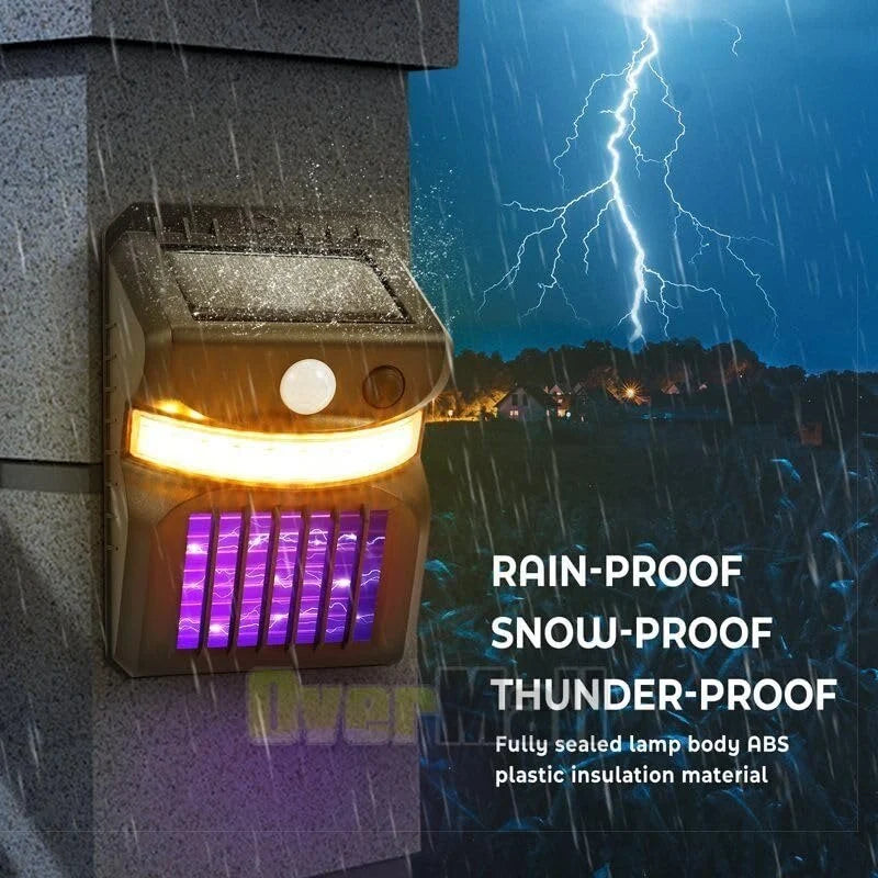 ZapSheild™ Solar Powered Mosquito Killer UV Light with Outdoor Light Setup