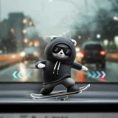 SwaggyPanda™ Supercool Dynamic Motion Car Ornament (Floating Screen Mount | Dashboard Mount)